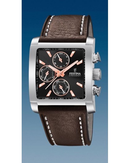 Montre Festina F20424/4 chrono rectangulaire