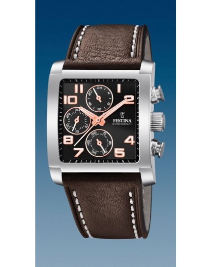 Montre Festina F20424/7 chrono rectangulaire