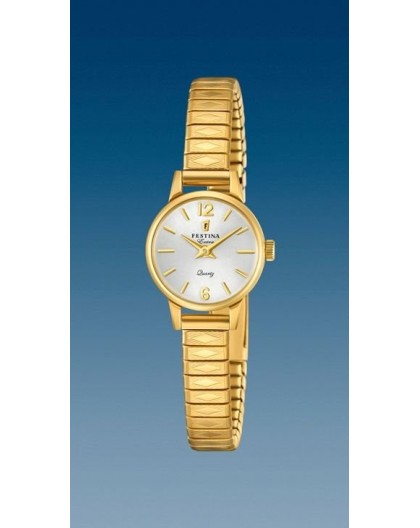 Montre Festina F20263/1 vintage femme plaqué or