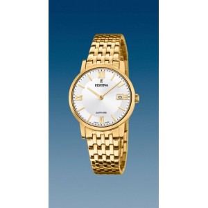 Montre Festina F20021/1 femme plaqué or swiss made