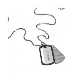 Collier Diesel bijoux DX1198040 plaques militaires