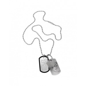 Collier Diesel bijoux DX0011040 acier plaques