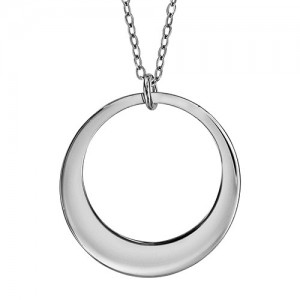 Collier Argent cercle simple gravable