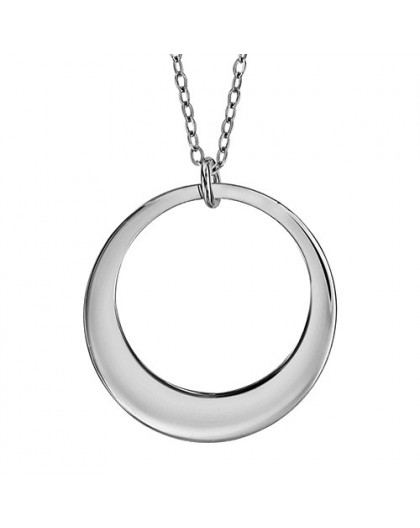 Collier Argent cercle simple gravable