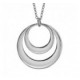 Collier Argent double cercles gravables