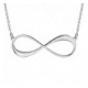 Collier Argent Huit infini gravable