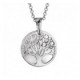 Collier Argent Arbre de vie et Nacre