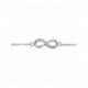 Bracelet argent motif infini oxydes