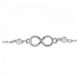 Bracelet argent motif infini et perles