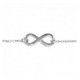 Bracelet argent motif infini simple
