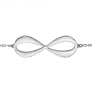 Bracelet argent infini gravable 4 prénoms