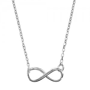 Collier argent infini simple