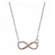 Collier argent infini rosé