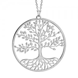 Collier argent Arbre de vie ajouré