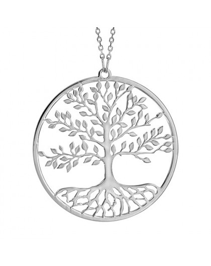 Collier argent Arbre de vie ajouré