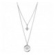 Collier argent double rang Etoile du Nord