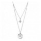 Collier argent double rang Etoile du Nord