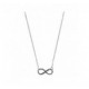 Collier argent Infini plaqué noir