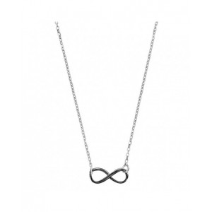 Collier argent Infini plaqué noir