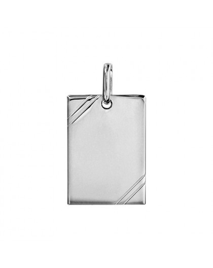 Pendentif argent plaque ciselée petit modèle