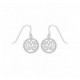 Boucles oreilles argent fil lotus oxydes