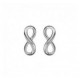 Boucles oreilles argent infini simple