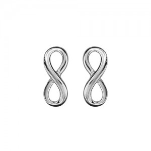 Boucles oreilles argent infini simple