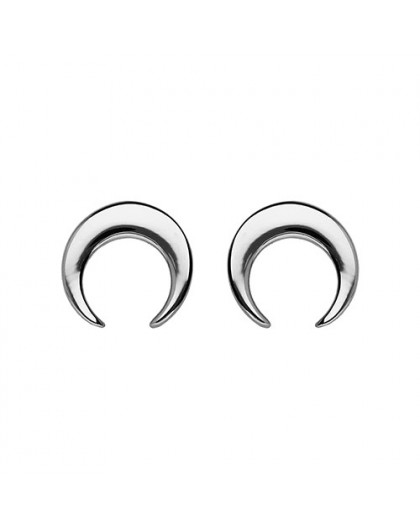 Boucles oreilles argent croissant lune
