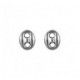 Boucles oreilles argent grain de café