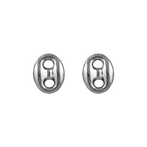 Boucles oreilles argent grain de café