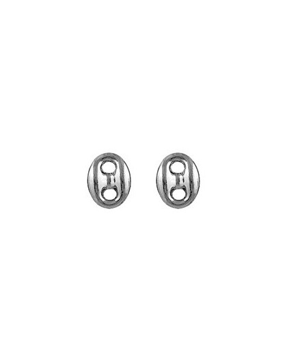 Boucles oreilles argent grain de café