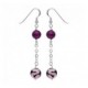 Boucles oreilles argent pendantes verre de murano