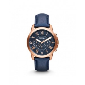 Montre Fossil FS4835IE cuir bleu