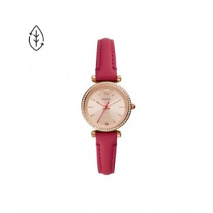 Montre Fossil ES5006 femme carlie mini cuir fushia