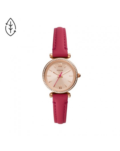 Montre Fossil ES5006 femme carlie mini cuir fushia