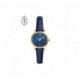 Montre Fossil ES5017 femme carlie mini cuir bleu