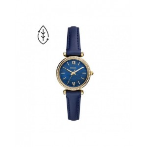 Montre Fossil ES5017 femme carlie mini cuir bleu