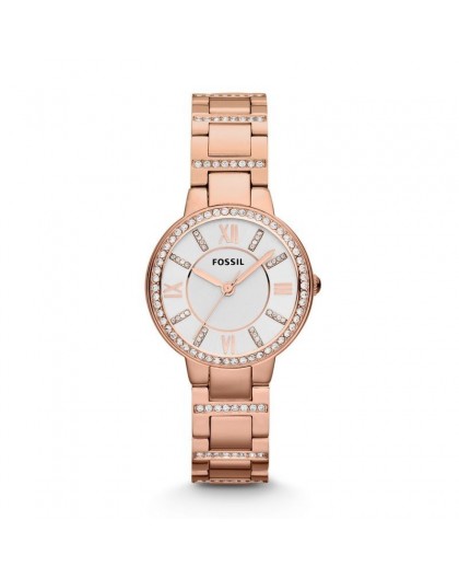 Montre Fossil femme ES3284 tout acier rosée