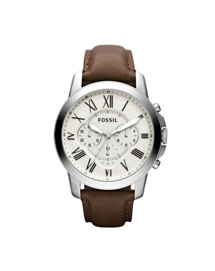 Montre Fossil FS4735IE Grant chrono cuir marron