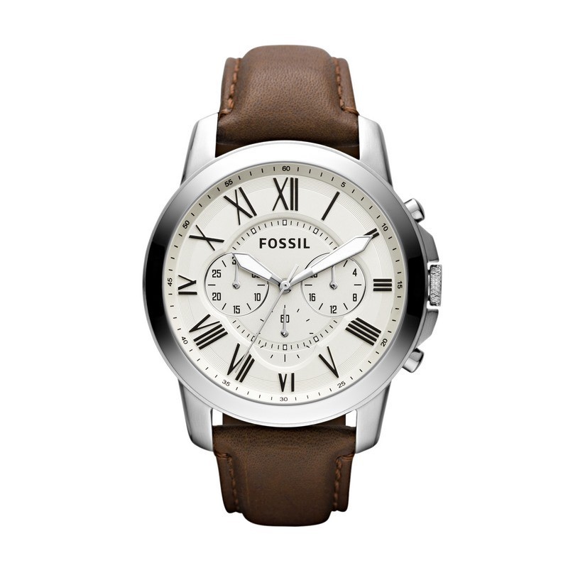 Montre neutra chronographe en cuir marron cheap