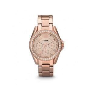 Montre Fossil femme ES2811 Riley strass rosé