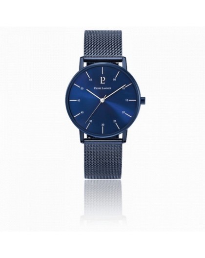 Montre Pierre Lannier 203F466 homme acier bleu