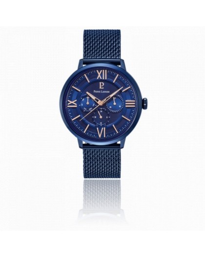 Montre Pierre Lannier 255F466 homme acier bleu