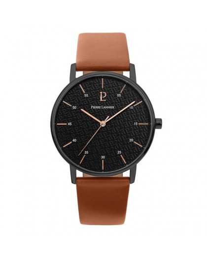 Montre Pierre Lannier 203F434 homme cuir marron