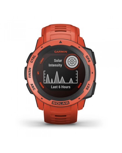 Montre Garmin Instinct Solar rouge feu 010-02293-20