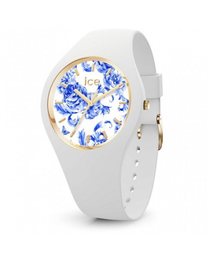 Montre Ice watch blue 019227 white porcelain mediu