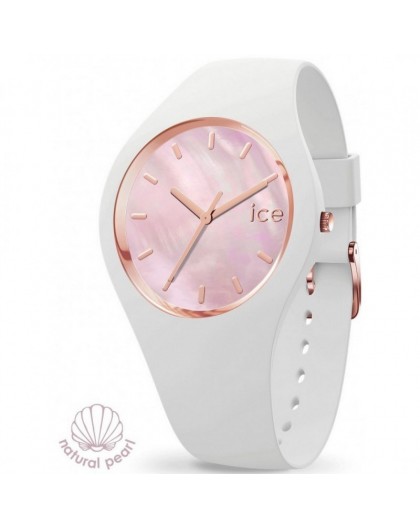 Montre Ice Watch Pearl 017126 white pink medium