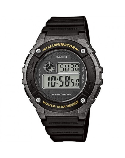Montre Casio W-216H-1BVEF pu noir