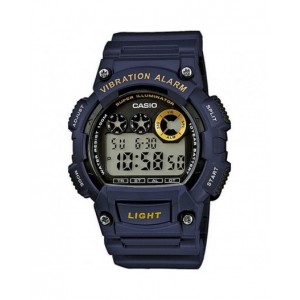 Montre Casio W-735H-2AVEF PU bleu alarme vibrante