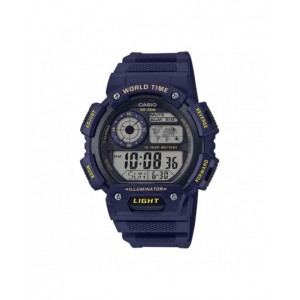 Montre Casio AE-1400WH-2AVEF PU bleu world time